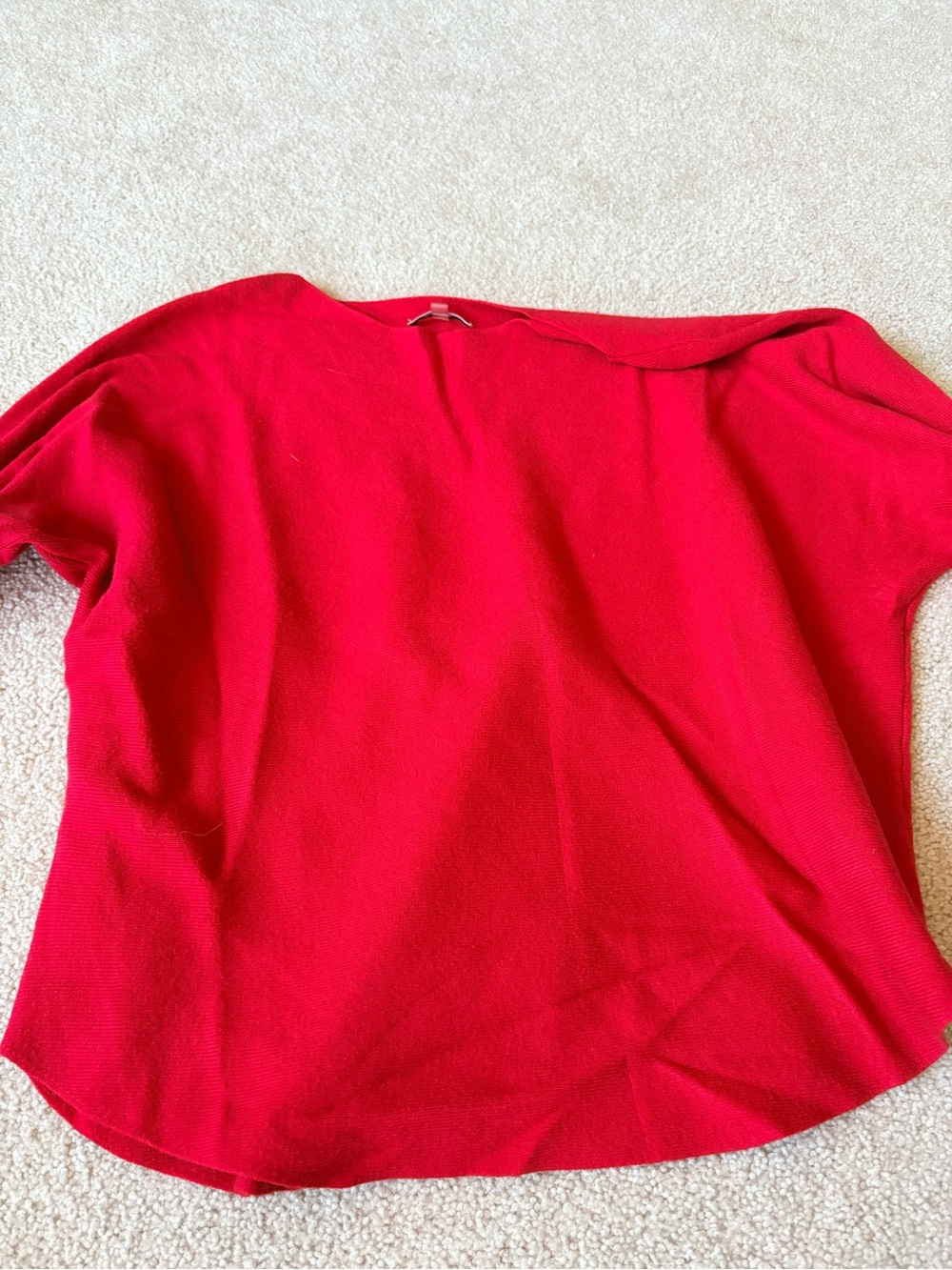 Milano Red Short-Sleeve Knit Top